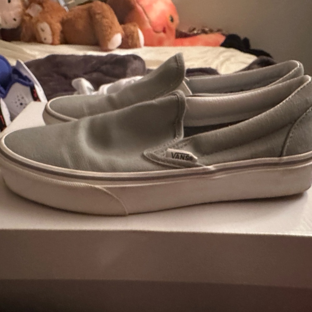 Vans Classic Gray Slip-On Shoes